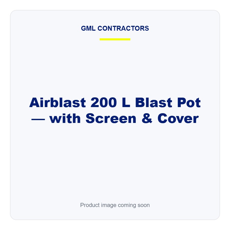 [AB-POT-200L] Airblast 200 L Blast Pot — with Screen & Cover