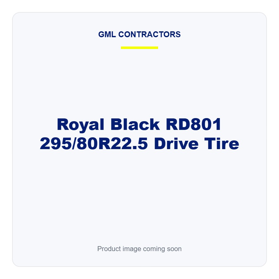 [RB-RD801-295] Royal Black RD801 295/80R22.5 Drive Tire
