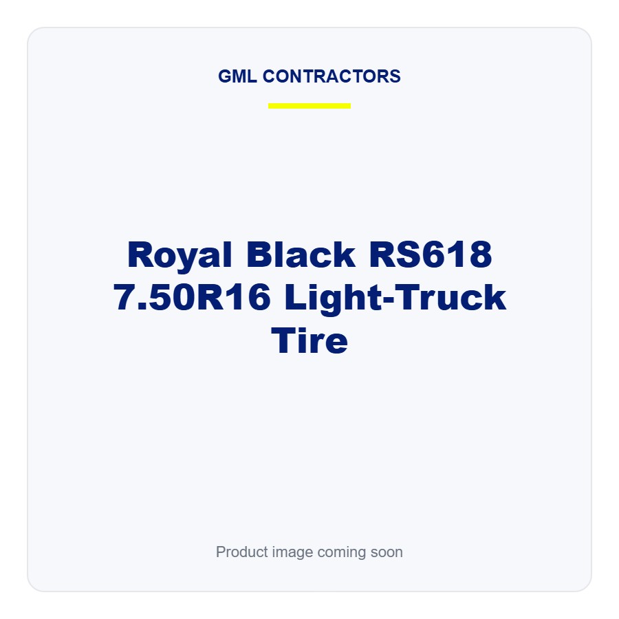 [RB-RS618-750R16] Royal Black RS618 7.50R16 Light-Truck Tire